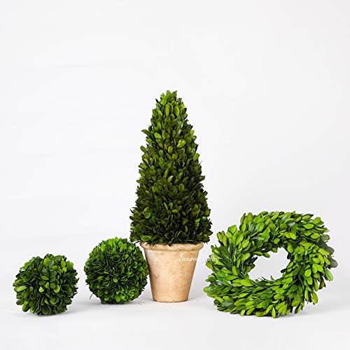 preserved boxwood wreath, 11 inches, green wreath for, view 9