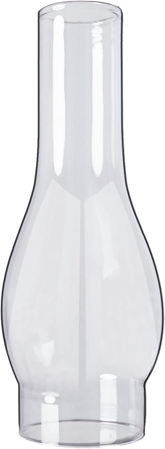 Oil Lamp Chimney 3 Inch Base by 10 Inch Height Kerosene Lamp Shade Tall Hurricane Lamp Glass Replacement Chimney for Oil and Kerosene Style Lamps, White