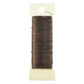 HAHIYO 26Gauge Coffee Color Metal Floral Wire - 1 Roll, 38 Yards (115 Feet) - Flexible Paddle Wire for Craft, Christmas Wreath, Flower Arrangement, Bouquet Wrapping, Wedding, DIY