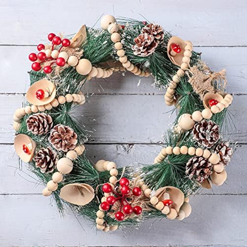 yinder 4 pcs christmas wood bead garland 48, side view