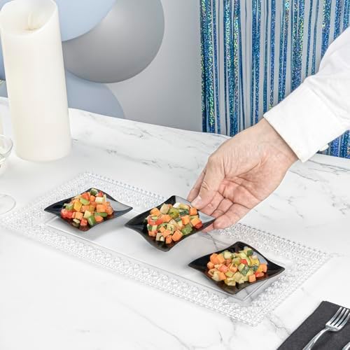 restaurantware-3 x 3 inch dessert plates, 100 small showing dimensions