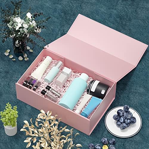 ryddoy 5 pack pink gift box, 9.5x6x3'' gift, package contents