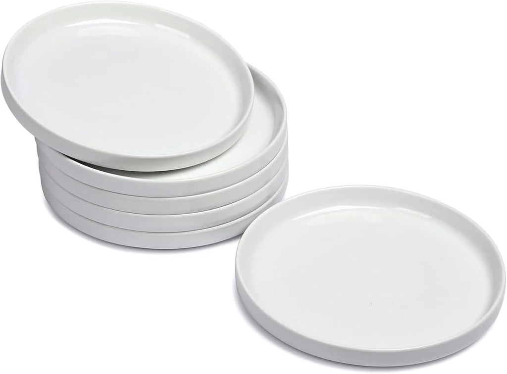 wishdeco ceramic appetizer plates set of 6, small, main product view