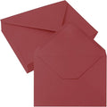 50 Pack 4x6 Envelopes Letter Size, Red A4 Envelopes Self Seal for Wedding Invitation, Envelope 4.3x6.3 for Greeting Cards, Photos, Baby Shower, Graduation, Thank You Cards, Announcements