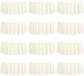 fani 12 Pack 90 Inch Round Tablecloth Ivory Polyester Fabric Table Cloth for Round Table,Washable Table Cover for Wedding Party Dining Table Buffet Banquet Restaurant and Camping