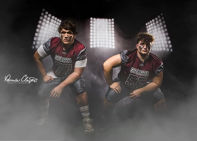 Kate 7x5ft Sport Backdrop for Photoshoot Stadium Photography Background Spotlight Backdrop for Portrait
