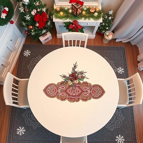 lightnpro christmas beaded table runner 13x36 inch, view 9