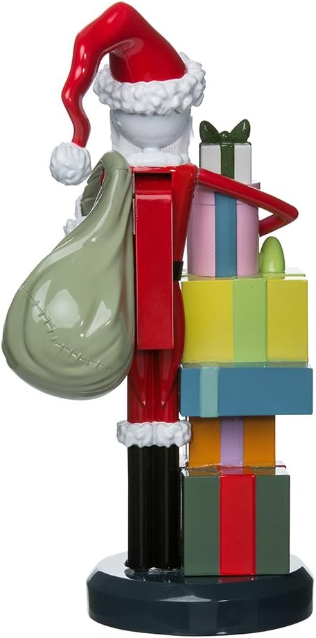 kurt adler dn6173l 10" jack skellington nutcracker, close-up detail