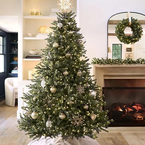 balsam hill 9.5ft pre-lit classic blue spruce, package contents