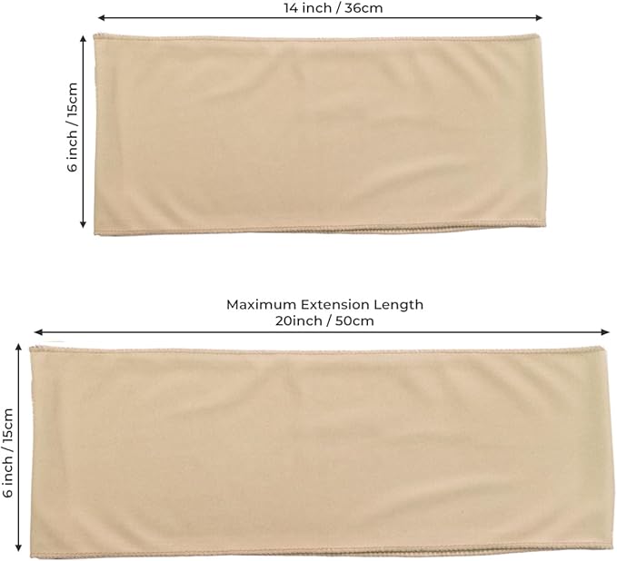 MDS Pack of 150 Spandex Chair Sashes Bows Elastic Stretch Dining Chair Bands Ties Without Slider Buckle Universal fits for Wedding Baby Shower Birthday Party Banquet Event Decoration - Champagne Gold