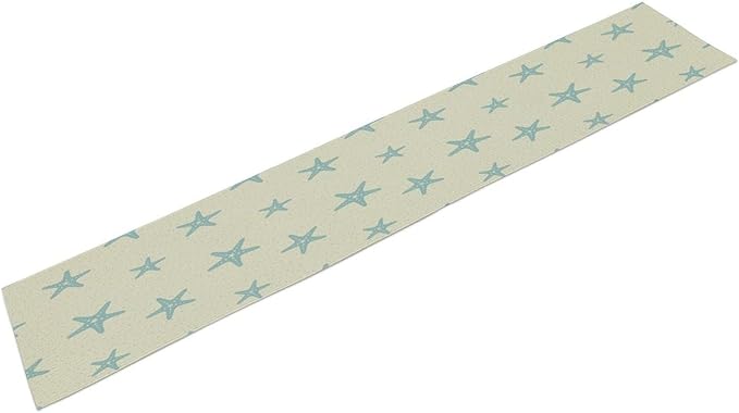 Sea Turtle Table Runner Marine Life Starfish Nautical Blue Green Ocean Theme Kitchen Table Decorations for Indoor Outdoor Home Party Decorations 13 * 120 Inch