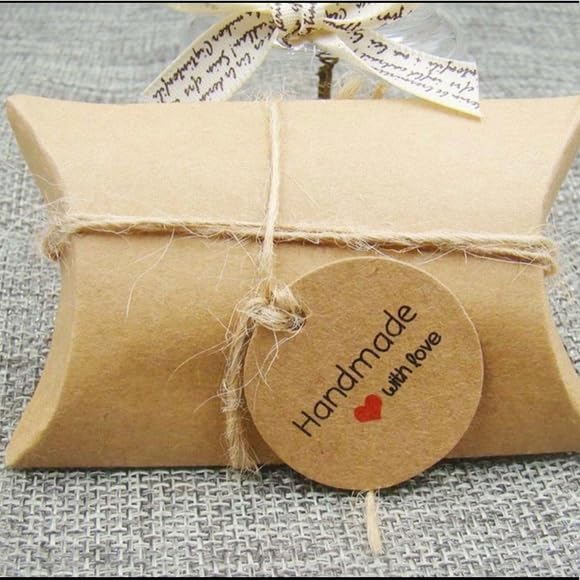Custom Gift Tag, Personalized Favor Label, Kraft Wrapping Decoration, Wedding Supplies Birthday Party Craft, Thick Paper Hang Card with String (Flower Shape)