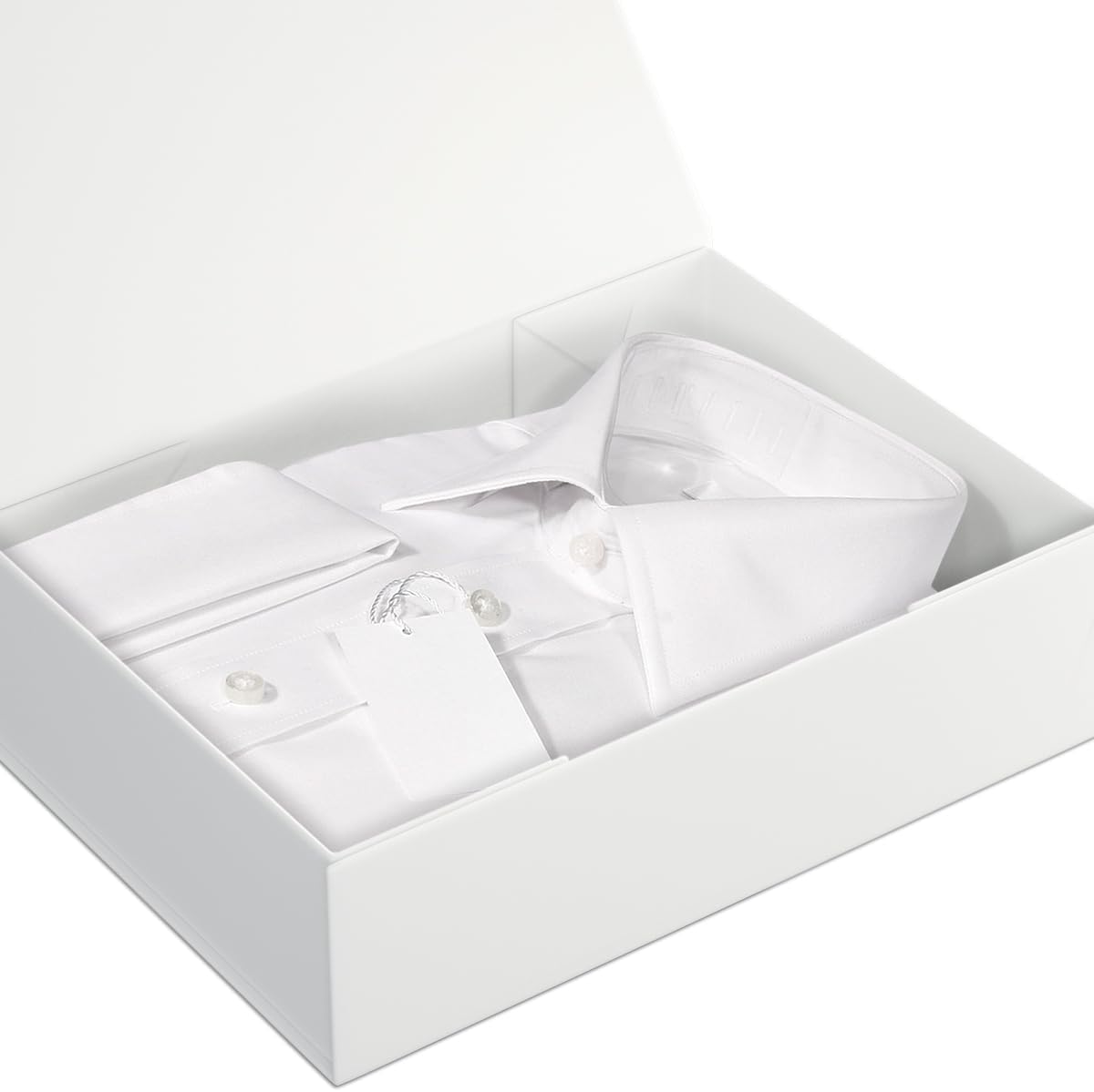 ROSTELACK White Gift Box 11.9" x 8.5" x 3.3" with Magnetic Closure Lid for Presents,Bridesmaid Gifts Boxe,Cute Box,Birthday Gift,Luxury for Gift Packaging, Magnetic Gift Boxes for Wrapping Gifts