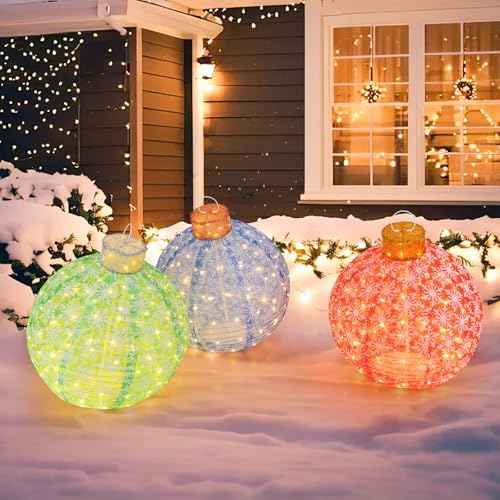 tangkula 3 pieces christmas lighted pop up holiday, main product view