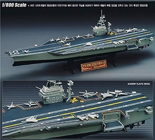 academy 1/800 ac14213 cvn – 68 uss nimitz, side view