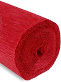 Premium Italian Crepe Paper Roll Heavy-Weight 180 Gram - 589 Scarlett Red