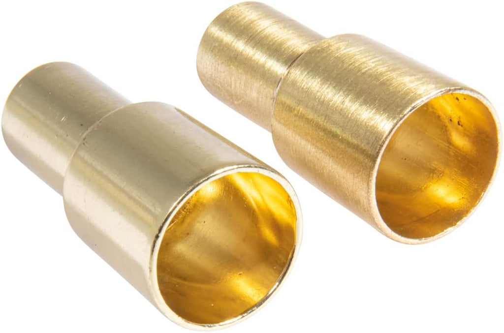 Rayher 46694616 Metal Bottle Candle Holder for Taper Candles 2.2/1.8 x 5 cm Gold Set of 2