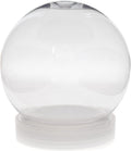 Creative Hobbies 4 Inch (100mm) DIY Snow Globe Water Globe - Clear Plastic with Screw Off Cap | Perfect for DIY Crafts and Customization