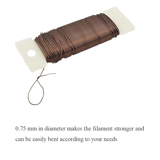 HAHIYO 22Gauge Coffee Color Metal Floral Wire - 3 Rolls, 115Yards (345Feet) - Flexible Paddle Wire for Craft, Christmas Wreath, Flower Arrangement, Bouquet Wrapping, Wedding DIY
