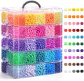 simetufy 14000pcs pony beads bulk 50 colors for, main product view