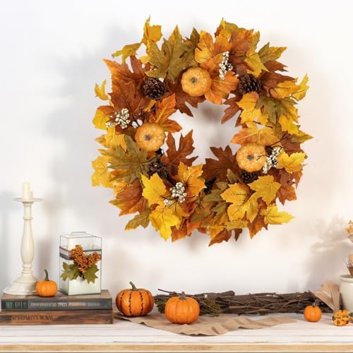 fall wreaths for front door outside autumn wreath on a desk or shelf