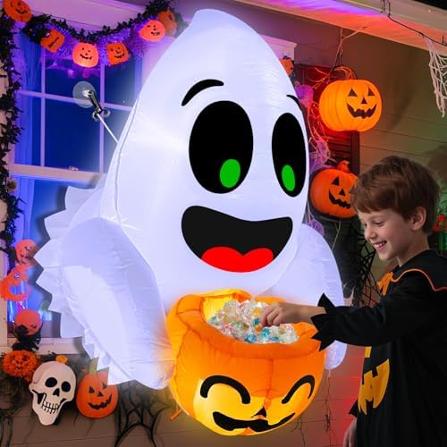 3.5 ft halloween inflatables ghost outdoor decorations blow, main product view
