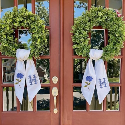boxwood wreath for front door spring summer wreaths, package contents