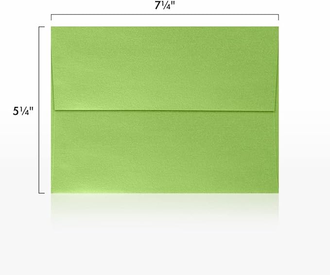 LUXPaper A7 Invitation Envelopes | Peel & Press | 5 1/4" x 7 1/4" | Fairway Metallic | 80lb. Text | 250 Qty