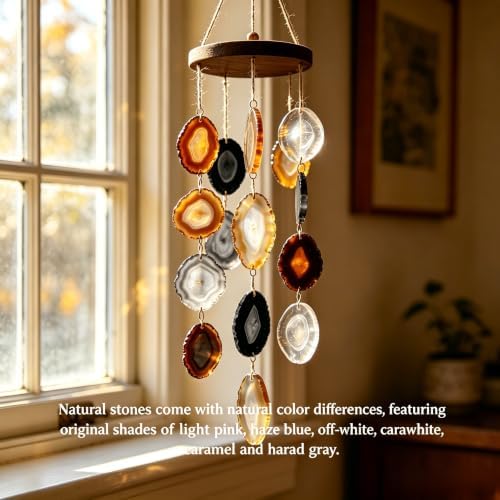agate light table slices undrilled irregular natural color shown in use