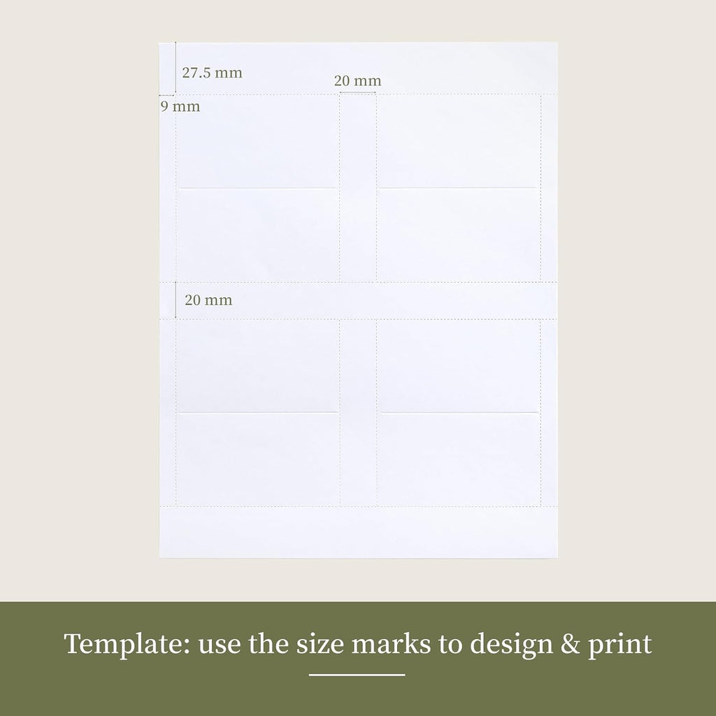 Printable Place Cards 2" x 3.5" 160 Pcs | Goefun White Tent Card 65lb Blank Name Cards for Table Setting, Wedding, Dinner Party & Metting