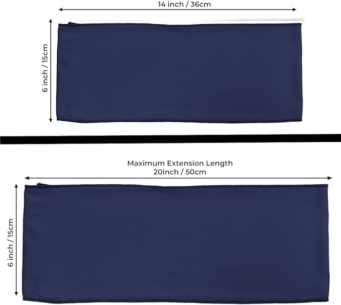 MDS Pack of 250 Spandex Chair Sashes Bows Elastic Stretch Dining Chair Bands Ties Without Slider Buckle Universal fits for Wedding Baby Shower Birthday Party Banquet Event Decoration - Navy Blue