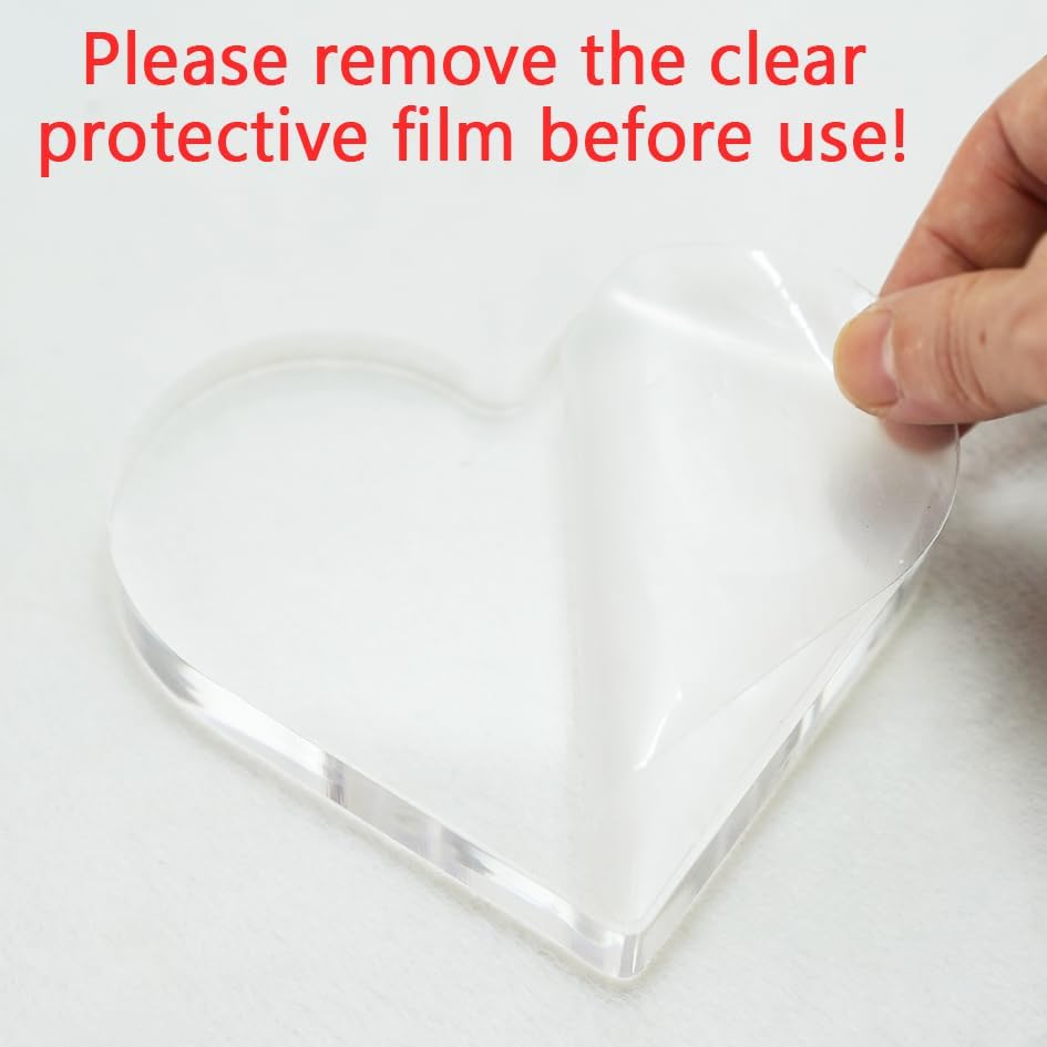 50th Anniversary Wedding Gifts for Couple Parents, Acrylic Heart Cake Topper Decorations, 50 Year Anniversary Presents Gifts Idea for Her Him