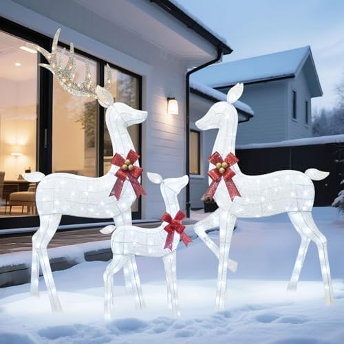 hoyechi 6.5 ft oversized christmas decorations outdoor lighted, view 9