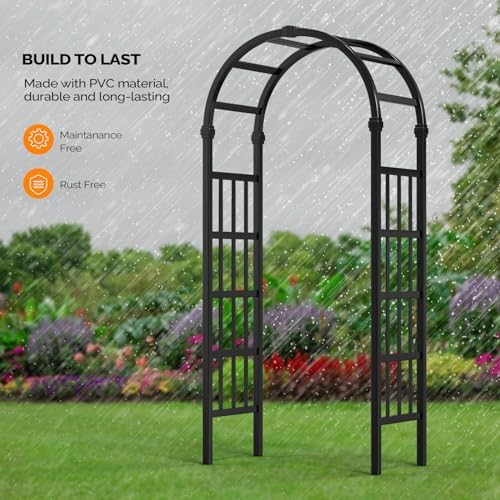 vingli vinyl garden arbor, pvc wedding arch for on a desk or shelf