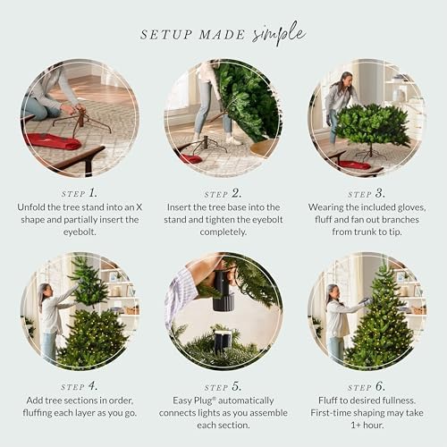 balsam hill 9ft pre-lit classic blue spruce on a desk or shelf