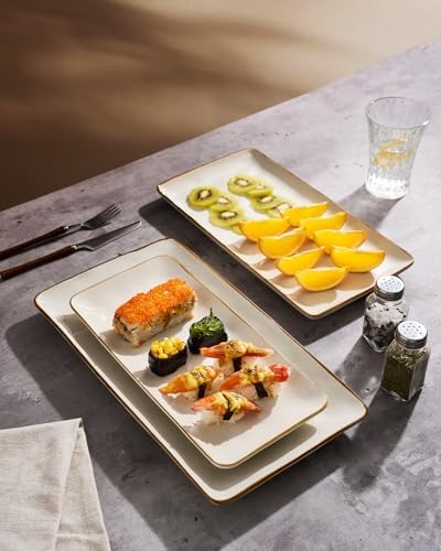 famiware serving platters set of 3 sizes, side view