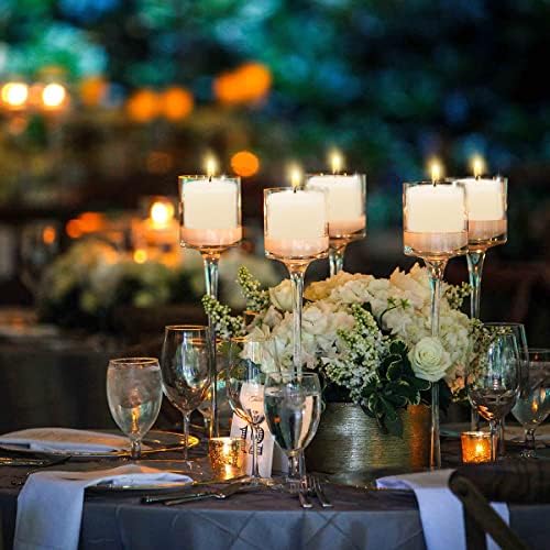 10 Hour White Votive Candles for Weddings Party Spa and Emergency, Set of 36 Unscented Bulk Candles for Restaurants and Home Decoration