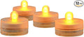 KITOSUN Submersible LED Lights cr2032 Battery Powered Underwater Waterproof LED Tea Light Candles for Events Wedding Centerpieces Vase Floral Xmas Holidays Home Decor Lighting(Pack of 12) (Yellow)