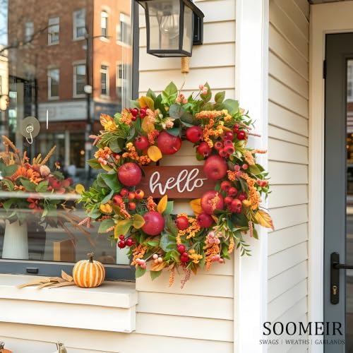 fall wreaths for front door 24 inch autumn, package contents