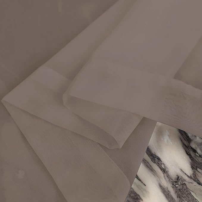 Window Light Grey Sheer Curtains 48 Inches Width 45 Inches Long 2 Panels Sheer Curtain Clear Curtains Basic Rod Pocket Panel for Home Living Room Bedroom Kids Room Yard Patio Parlor Sliding