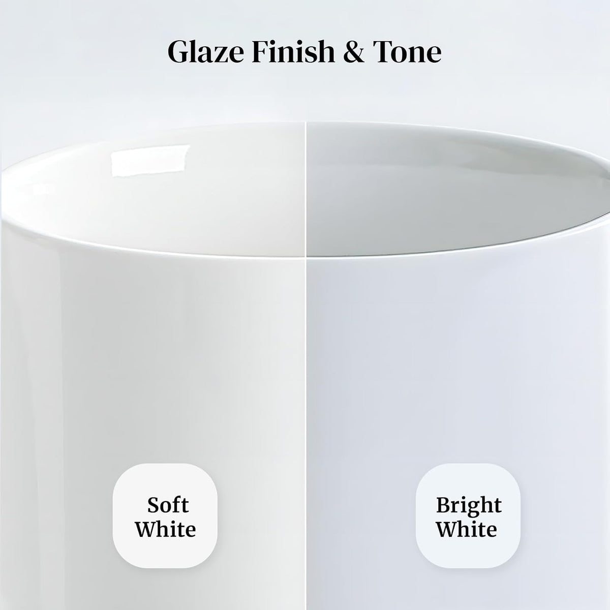 DOWAN 32 OZ Large Soup Bowls Set of 4 - White Ceramic Bowls for Kitchen, Deep...