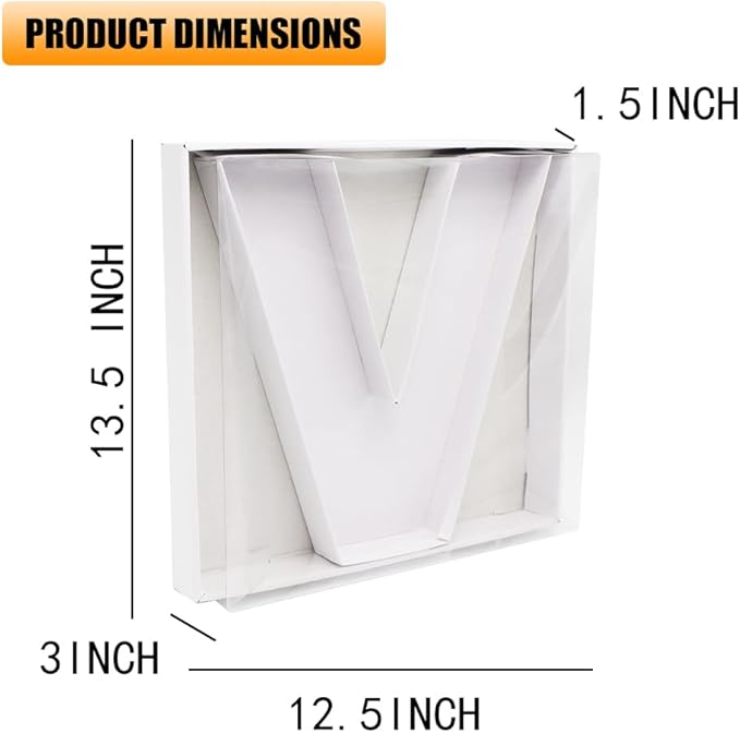 12" Fillable Cardboard Letter Charcuterie Gift Cupcake Box With Cover Sweets Packaging (V)