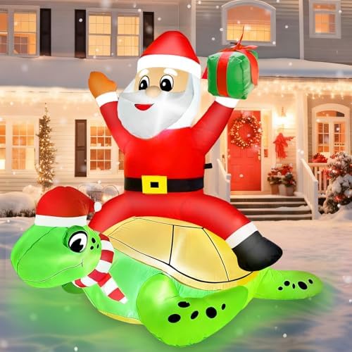 amenon 5 ft by 4 ft christmas inflatables showing dimensions