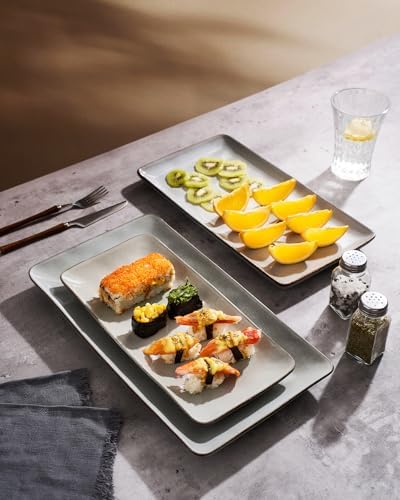 famiware serving platters set of 3 sizes, side view