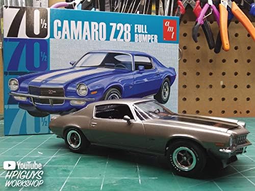 amt camaro 1970 model kit (classic), package contents