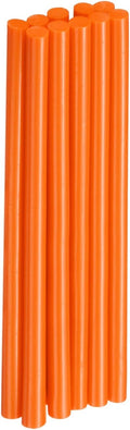 HARFINGTON 10pcs Hot Glue Sticks 0.28" Dia x 5.91" Long EVA Mini Hot Melt Adhesive Glue Stick for Hot Melt Gun Wood Plastic Glass Flowers Fabrics Foam, Orange
