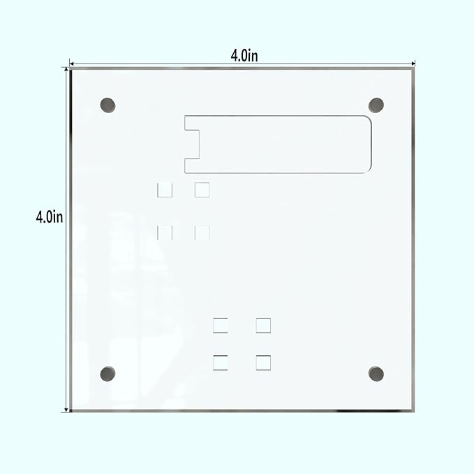 HELPLEX Picture Frames, 6 Pack 4x4 inch Acrylic Picture Frame Clear 4 x 4 Photo Frames Magnetic Picture Frames Ready for Tabletop Display, Effectively Protect Photos from Fading and Yellowing