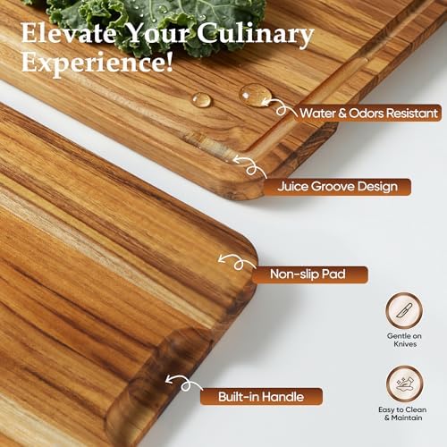 teak cutting board wood wooden cutting boards for, package contents