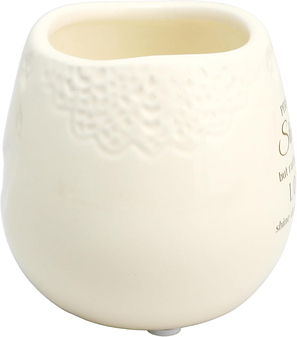 Pavilion Gift Company - Staircase to Heaven 8 oz Bereavement Candle, Memorial Gifts for Loss of Mother Father Friend Loved One, Remembrance, Condolences, Sympathy, 1 Count, Cream