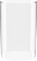 Hurricane Candle Holder - Open Ended, Bottomless Cylindrical Glass Lamp Shade, 3.5" x 6"